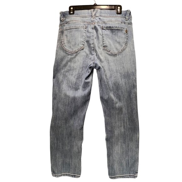 Democracy Blue Jeans Ab Technology Stretch Denim Womens Sz 10 Pockets - Picture 3 of 16